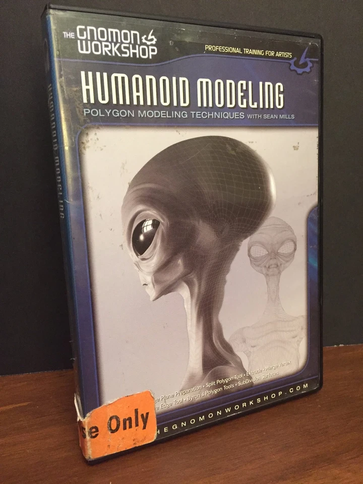 The GNOMON WORKSHOP Humanoid Modeling Polygon Techniques Sean Mills DVD - Image 1 of 4