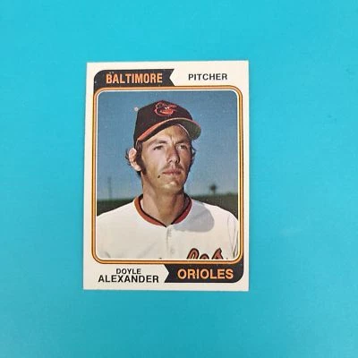 1974 Topps #282 Doyle Alexander Baltimore Orioles BASEBALL Card O9 - Image 1 of 2