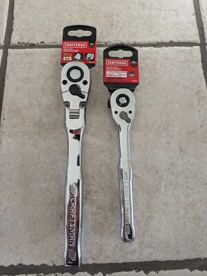 New Lot of 2 Craftsman Tools 3/8", & 1/2" 72T Ratchet set - Image 1 of 4