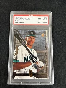 1994 SP Foil #15 ALEX RODRIGUEZ Rookie RC ๐ฅ PSA 8 NM-MT Yankees Mariners - Picture 1 of 2