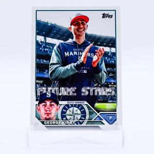 2023 Topps Series 1 George Kirby Future Stars Golden Mirror SSP #195 - Picture 1 of 2