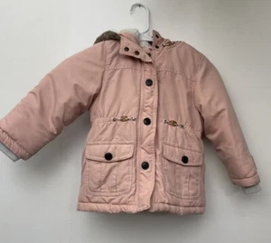 Carter’s Girls 4T Toddler Faux Fur Hooded Perfect Condition B20 - Picture 1 of 8