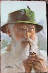 Edgardo Rossaro Cadore Disegno Dipinto Autoritratto - Imagen 1 de 4