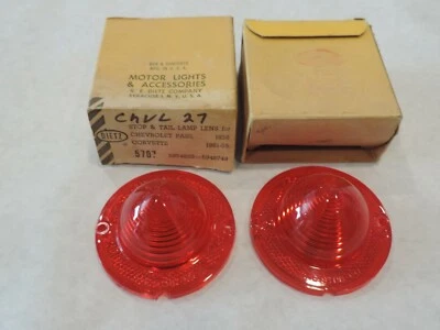 NORS Deitz Stop & Tail Lamp Lens 1958 Chevrolet Passenger & 1961 - 1965 Corvette - Image 1 of 4