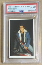 1988 Fanz Rock Pop Stars Stickers #45 Tom Cruise PSA 6 EX-MT