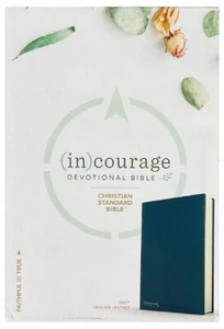 Holman CSB (In) Courage Bible; 2018; Navy; Leather Soft; 9 Point - Imagen 1 de 8