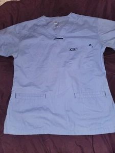 Iguana Med Flex II Womens Classic Scrub Top Ceil Blue Xsmall - Picture 1 of 3