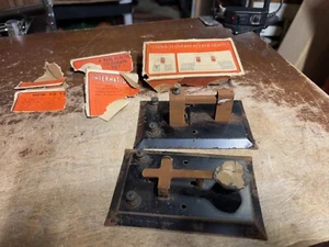 Woodwin Telegraph Key & Sounder▪︎ Radio Telégrafo Código Morse C.D. Madera USA - Imagen 1 de 7