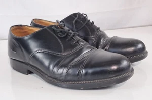 Genuine Surplus British RAF Mens Parade Shoes Formal Shoes Black Leather Grade 2 - Picture 1 of 6