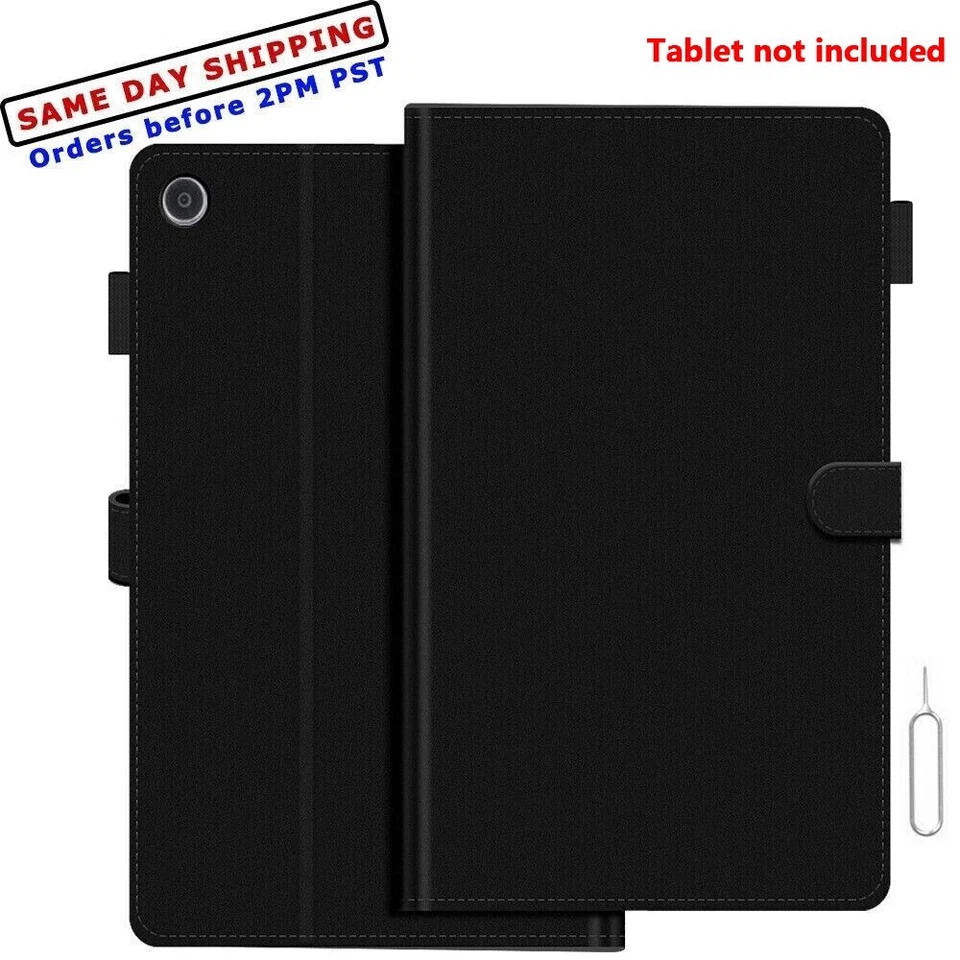 High Grade Wallet Leather Flip Case Cover for LG G Pad 5 10.1" FHD LM-T600TS USA - Image 1 of 3