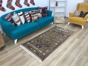 rug for living room, turkish area rug, organic wool rug, carpet rug 4.5 x 7.7 ft - Picture 1 of 11