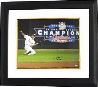 So Taguchi signed Cardinals 16x20 Photo Slide Framed 06 WS English/Japanese LEAF - Image 1 of 1