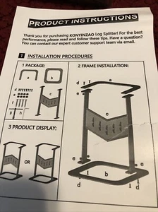 Wood Splitter, 18" XXL Heavy Duty Manual Log Splitter for Firewood - Picture 1 of 9