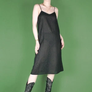 Vintage 90er Träger dunkel transparent Boho Grunge Muster Hippie Cami Sommerkleid Small 10 - Bild 1 von 14