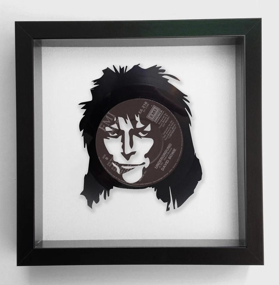 David Bowie - Labyrinth - Underground Original Framed Vinyl Record Art 1986 - Image 1 of 1