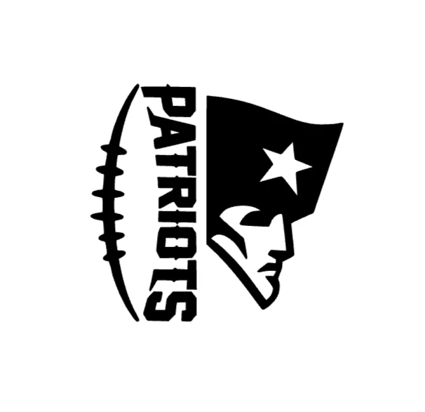 New England Patriots Football Vinyl Decal Sticker for NFL Car Truck Window 5" - Image 1 of 3