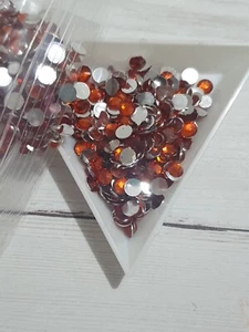1440 5mm Ss20 non hotfix * orange * JEWEL acrylic CRYSTAL RHINESTONE Bead - Picture 1 of 2