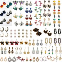 Women Crystal Pearl Earrings Ear Stud Tassels Dangle Drop Statement Hook Jewelry