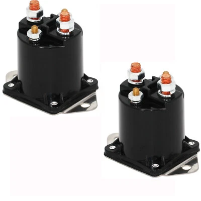 2Pcs 12V Solenoid Switch 1013609 for 1984-Up Club Car DS Precedent Gas Golf Cart - Image 1 of 4