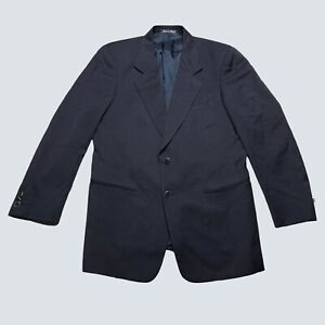 Mani By Giorgio Armani Mens Two Button Blazer Navy 38 Short Sports Coat Jacket