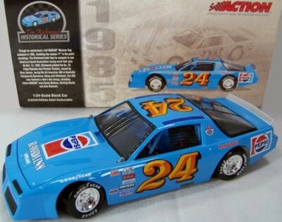 Vintage #24 Pepsi Ramada Inn 1985 PontiacFirebird TimRichmond Nascar 1/24 COA - Image 1 of 4