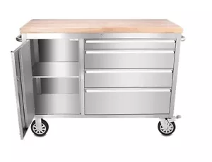 Tool Chest - 1.2m Workbench Base Unit - Stainless Steel - Picture 1 of 5