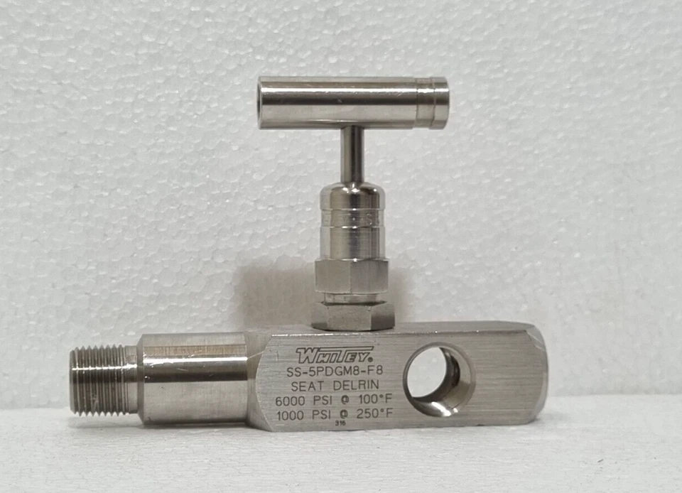 WHITEY SS-5PDGM8-F8, RISING PLUG SCREWED-BONNET NEEDLE VALVE 1/2" FNPT #2 - Image 1 of 4