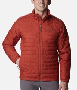 Men's Silver Falls Jacket Warp Red Lightweight Packable Columbia Large - Picture 1 of 8