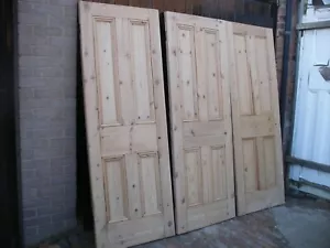 More details for reclaimed victorian 4 panel stripped pine internal doors.