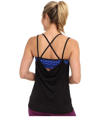 Camiseta sin mangas Lucy Feel The Beat sujetador con tirantes espalda Yoga incorporado para mujer talla XS negra Foto 1 de 4