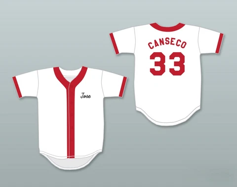 José Canseco 33 Springfield Nuclear Power Plant Softball Team Baseball Jersey Cover