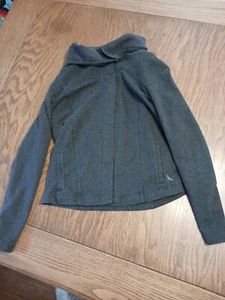 Kleines Eddie Bauer Damen-Sweatshirt mit Wasserfallausschnitt und Druckknopf - Bild 1 von 9