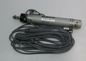 SMC NCDGBA20-0400-B73L Cylinder, 20mm Bore, 4 Inch Stroke, w/ Adjustable Stops - Picture 1 of 4