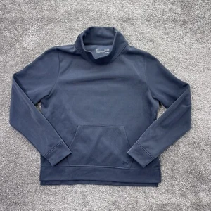 Under Armour Sweatshirt Womens Medium Shiny Metallic Mock Neck Training Pullover - Picture 1 of 12