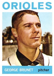 1964 Topps #322 George Brunet - NM