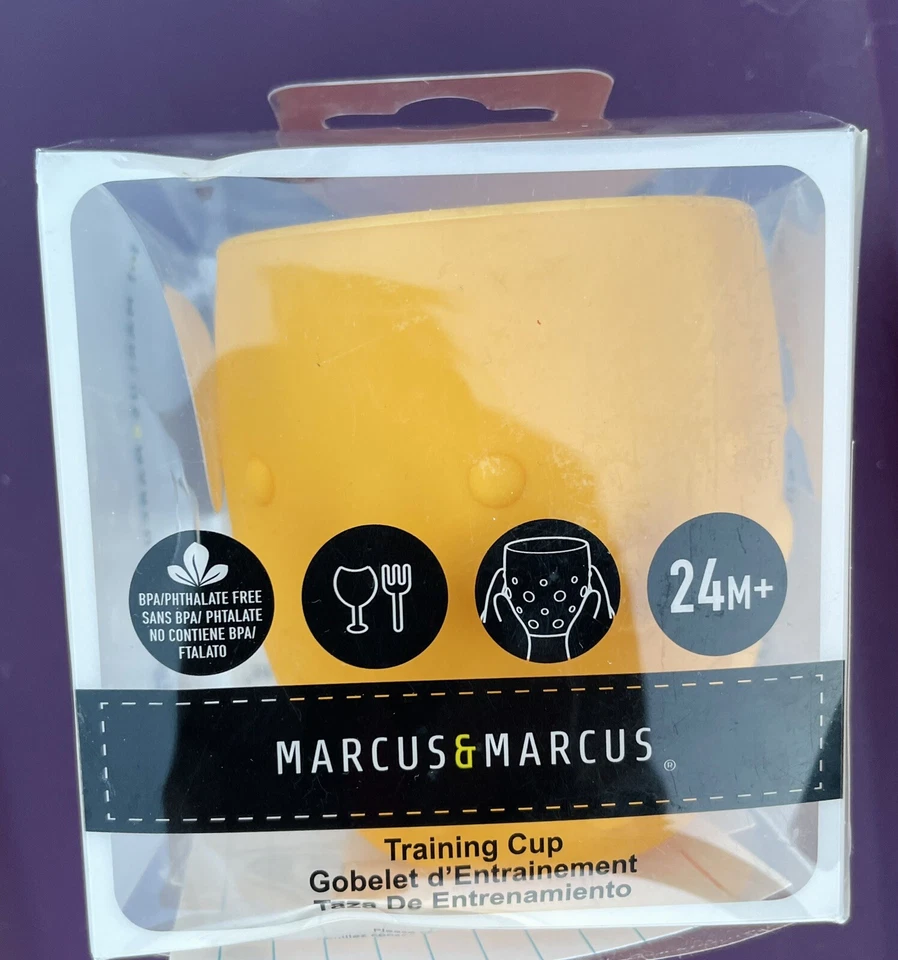 NUEVA Copa de Entrenamiento Marcus & Marcus para Niños Pequeños 24m+ Amarilla, Caja Dañada Foto 1 de 1