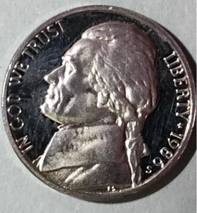 USA - 5 Cent - 1986 - S - Jefferson Nickel - Copper - KM192 - 5C - Picture 1 of 10