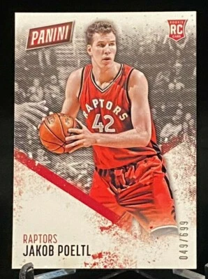 2016-17 Panini Day NBA Rookie Card #49 Jakob Poeltl Toronto Raptors /699 - Image 1 of 2
