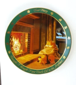Plato de la serie Garfield Danbury 1990 como nuevo Dear Diary - Imagen 1 de 2