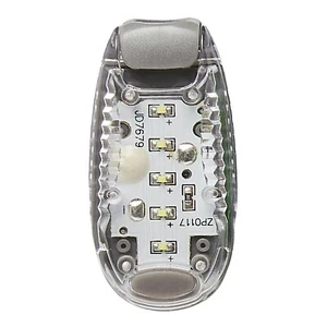 2 White LED Safety Light Night Clip On Waterproof Flashing Running Cycling Bike - Picture 1 of 6