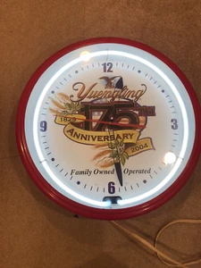 YUENGLING NEON CLOCK 175TH ANNIVERSARY EDITION NICE - Picture 1 of 7
