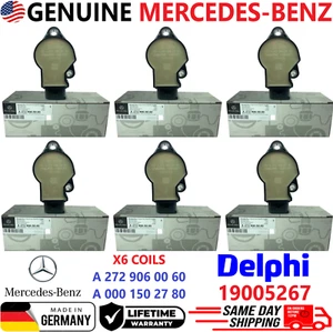 NEW OEM GENUINE x6 Ignition Coils For 2005-2014 Mercedes-Benz V6 V8, A0001502780 - Picture 1 of 10
