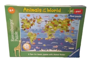 "Animals of the World" a Giant 60 piece Floor Puzzle from Ravensburger ( 4+ ) - Picture 1 of 1