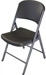 LIFETIME Black Folding 1 SINGLE Chair Commercial grade light weight - Picture 1 of 4