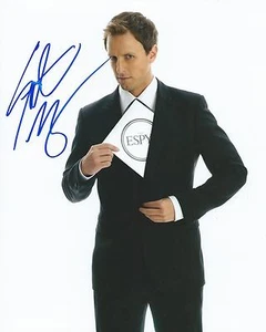 **GFA SNL Saturday Night Live *SETH MEYERS* foto firmata 8x10 AD1 PROOF COA** - Foto 1 di 1