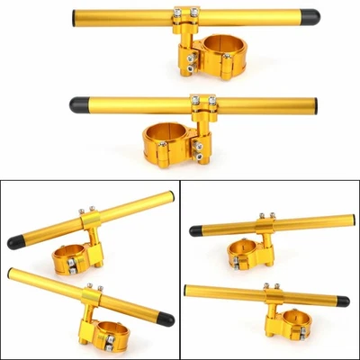 Universal Adjustable Rotatable  Billet Clip Ons Fork Tube Handlebar Kit 58mm Gd - Image 1 of 4