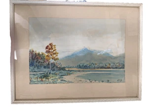 Water Colour Image Of Loch Katrine Scotland Signed - Picture 1 of 4