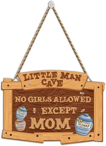 Decoración de habitación The Pooh, decoración de arte de pared colgante de habitación de bebé Winnie, Winni clásico - Imagen 1 de 6