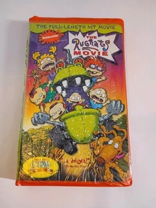 Cartoons The Rugrats Movie VHS Video 1998 Nickelodeon Orange Clamshell VCR Tape  - Picture 1 of 3
