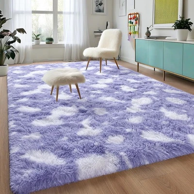 Пушистые небольшие ковры для спальни гостиной, ковер 4x6 футов для комнаты мальчиков девочек, S... - Изображение 1 из 4
